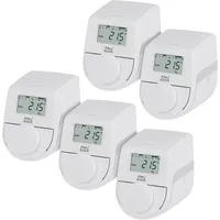 Dnt 5er-Set Heizkörperthermostat ThermoTune, Stand-alone, ca. 4 Jahre Batterielaufzeit