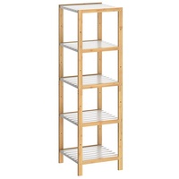 CASARIA Casaria® Badezimmer Regal Bambus Holz 5 Ablagen Belastbarkeit