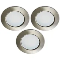 Trango 3er Set G4E-032 LED Möbel Einbaustrahler 12Volt AC/DC