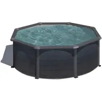 Gre Kea rund Set 350 x 120 cm graphitoptik