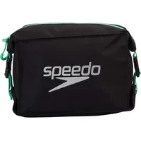 Speedo Pool Side Bag Schwimmbadtasche Black/Green Glow