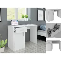 VidaXL Schreibtisch mit Schublade und Schrank Weiß 100x60 cm