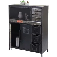 Mendler Apothekerkommode HWC-F32, Schubladenschrank Sideboard, Industriedesign 115x89x35cm