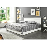 Westfalia Schlafkomfort Polsterbett, weiß, B:192cm L:212cm, Bezug Bett: Kunstleder;Bonnell-Federkernmatratze: