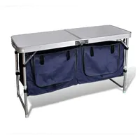 VidaXL Campingmöbel Stauraum aus Aluminium zusammenklappbar