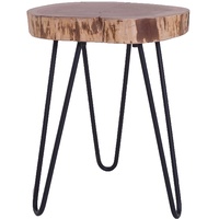 ByLIVING Beistelltisch NASTI Breite 38 cm Akazie natur schwarz