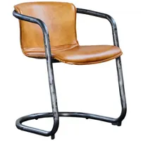 KAWOLA Stuhl FILLY Dinnerstuhl Leder cognac B/H/T: 54/73/61cm