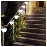 ETC Shop 6er Set LED Solar Außen Garten Lampen