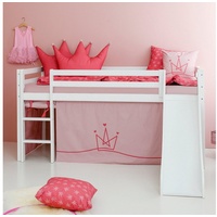 Hoppekids Hochbett »«Princess»«, Rutsche & Vorhang Rosa und viel