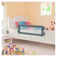 VidaXL Kleinkind-Bettschutzgitter Grau 102x42 cm Polyester