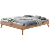Hasena Massivholzbett Calvari 100 x 200 cm Holz Braun
