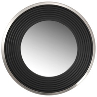 Kayoom Wandspiegel Schwarz, Silber, Glas, 38x38x3 cm, CE, Spiegel,