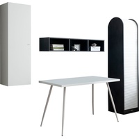 Mäusbacher »Big System Office«, (4 tlg.), weiß (schwarzstahl, matt