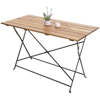 Mendler Biergartentisch HWC-J40, Klapptisch Gartentisch, Gastronomie-Qualität Akazie MVG-zertifiziert 120x60cm