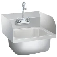 VidaXL Gastro-Handwaschbecken mit Wasserhahn Edelstahl