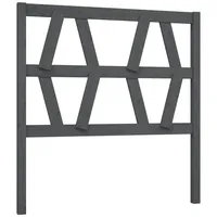 VidaXL Kopfteil Grau 96x4x100 cm Massivholz Kiefer
