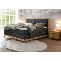 Hasena Boxspringbett Villa, Boxspringbett, edle Polsterteile, Sockel und Kopfteil