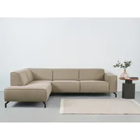 PLACES OF STYLE Ecksofa Lorcan, in Lederoptik oder Strukturstoff