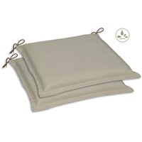 GO-DE Sitzkissen 45x47 cm, vielseitig einsetzbar, wasserabweisend beige