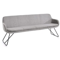 Musterring Tavia, Schwarz, Taupe, 3-Sitzer, 200x87x65 cm, Typenauswahl, Esszimmer,