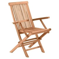 Möbilia Gartensessel 2er-Set Teak (11020005)