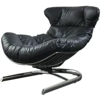 KAWOLA Relaxsessel ROWE Sessel Leder schwarz (B/H/T) 87x80x110cm inklusive