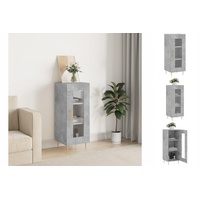 VidaXL Sideboard Betongrau 34,5x34x90 cm Holzwerkstoff