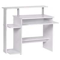 Möbelando Computertisch WL1.153 Weiß 94x90,5x48,5 cm Laptop Tisch Modern