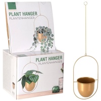 PROGARDEN Pflanzenampel 20,5x15x39 cm Golden