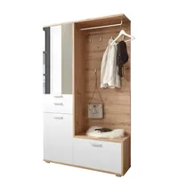 Moebel-dich-auf Garderobenschrank Entry 117 x 198 x 38 cm