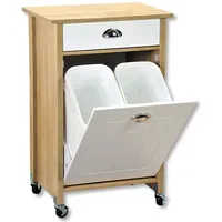 KESPER Küchenwagen mit Mülleimer Sonoma Eiche