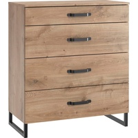 WIMEX Schubkastenkommode "Detroit by fresh to go", braun (plankeneichefarben,