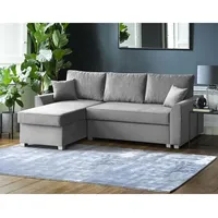 Beautysofa L-Form Ecksofa Toretto L-förmige Polsterecke aus Velours universelle