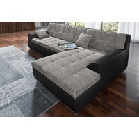 DOMO collection Ecksofa Treviso, wahlweise mit Bettfunktion, incl. Zierkissen,