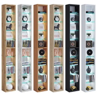VCM Holz CD DVD Stand Regal Rasato XL
