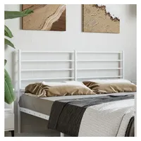 VidaXL Kopfteil Metall Weiß 160 cm