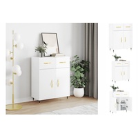 VidaXL Sideboard Hochglanz-Weiß 69,5x34x90 cm Holzwerkstoff