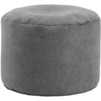 Mokebo Pouf, Anthrazit, 50x30x50 cm, Oeko-Tex®, Wohnzimmer, Hocker, Poufs