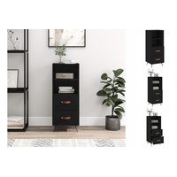 VidaXL Sideboard Schwarz 34,5x34x90 cm Holzwerkstoff