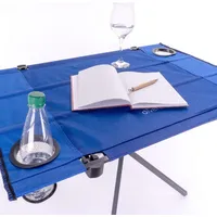 VCM Campingtisch faltbar Maße ca. 80x50cm Tisch mit Getränkehalter