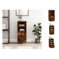 VidaXL Sideboard Räuchereiche 34,5x34x90 cm Holzwerkstoff