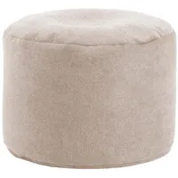Mokebo Pouf, Beige, Textil, 50x30x50 cm, Oeko-Tex®, Wohnzimmer, Hocker