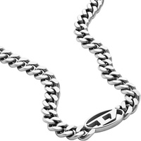 Diesel Kette mit Anhänger Schmuck Edelstahl Halsschmuck Panzerkette STEEL