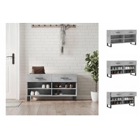 VidaXL Schuhbank Betongrau 102x35x55 cm Holzwerkstoff