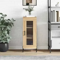 VidaXL Sideboard Sonoma-Eiche 34,5x34x90 cm Holzwerkstoff