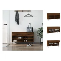 VidaXL Schuhbank Braun Eichen-Optik 102x35x55 cm Holzwerkstoff