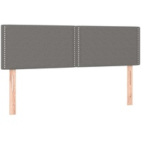 VidaXL Kopfteile 2 Stk. Dunkelgrau 72x5x78/88 cm Stoff