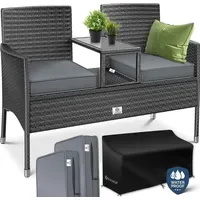 Kesser Gartenbank 133 x 55 x 84 cm Schwarz
