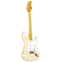 Fame SE E-Gitarre, ST-Style, Single Coil Tonabnehmer, Worn Out