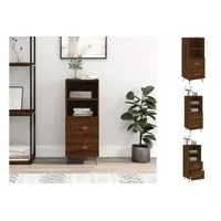 VidaXL Sideboard Braun Eichen-Optik 34,5x34x90 cm Holzwerkstoff